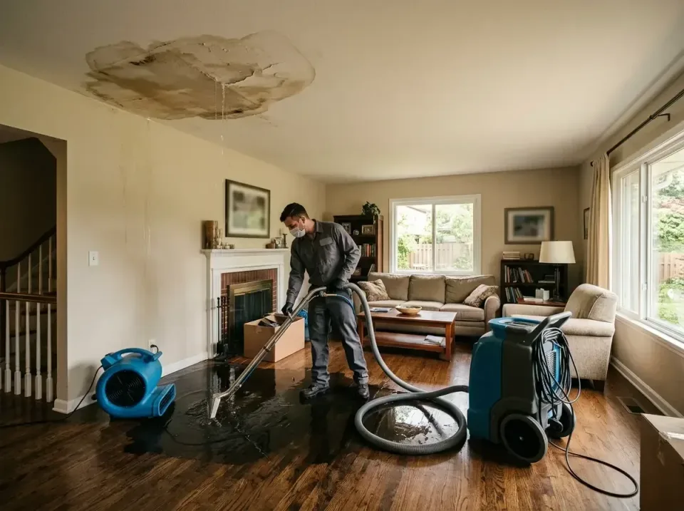 attic-pipe-burst-ceiling-drip-008 — frequently asked questions, Water Damage Restoration & Carpet Care in North Crossett, AR